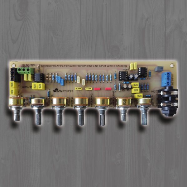 ماژول پری آمپلی فایر استریو با ورودی میکروفون - مدل : PTM7ST - Image 4